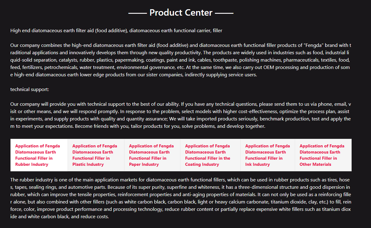 Diatomaceous Earth Supplier
